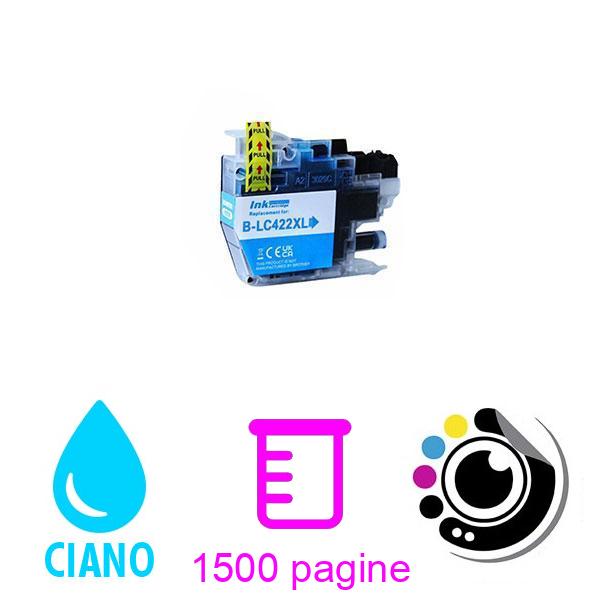 Compatibile Cartuccia Brother LC-422XL Ciano