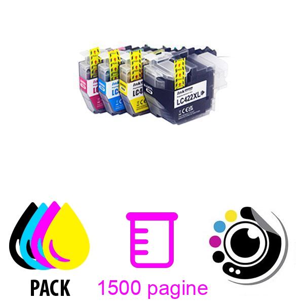 Compatibile Cartuccia Pacchetto x4 Brother LC-422XL