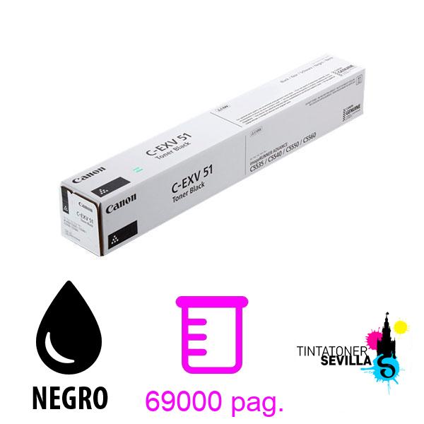 Toner Originale Canon C-EXV51 Nero - 0481C002