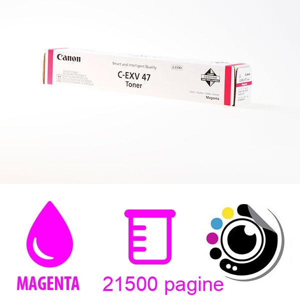 Toner Originale Canon C-EXV47 Magenta 8518B002