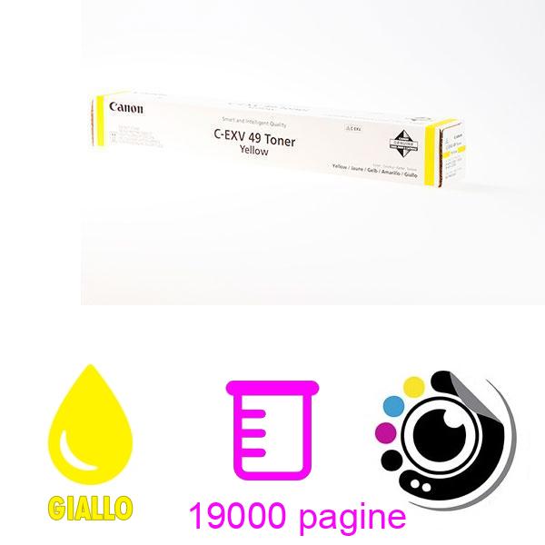 Toner Originale Canon C-EXV49 Giallo 8527B002