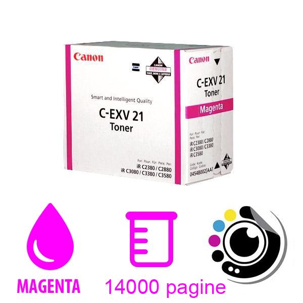 Toner Originale Canon C-EXV21 Magenta 0454B002