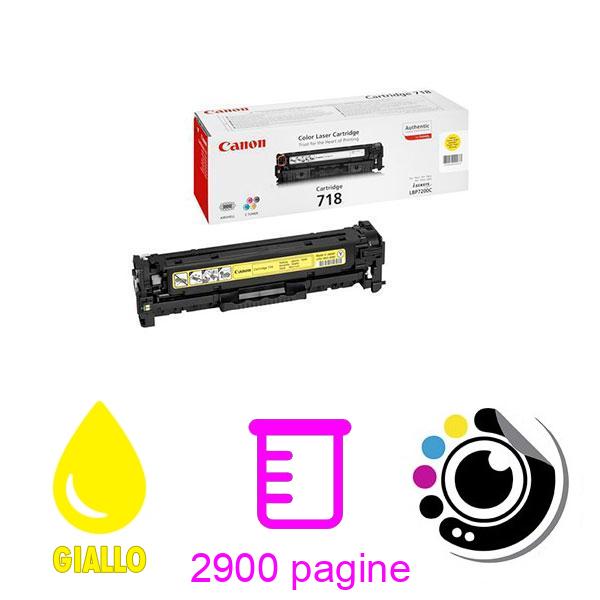 Toner Originale Canon 718 Giallo 2659B002