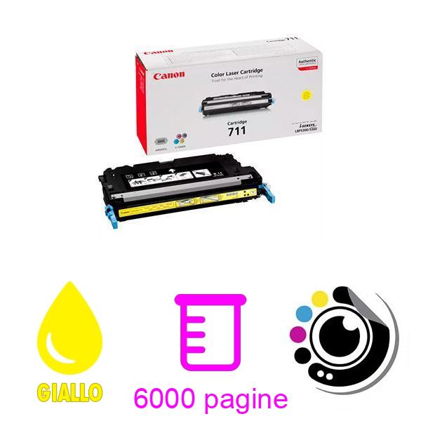 Toner Originale Canon 711 Giallo 1657B002AA