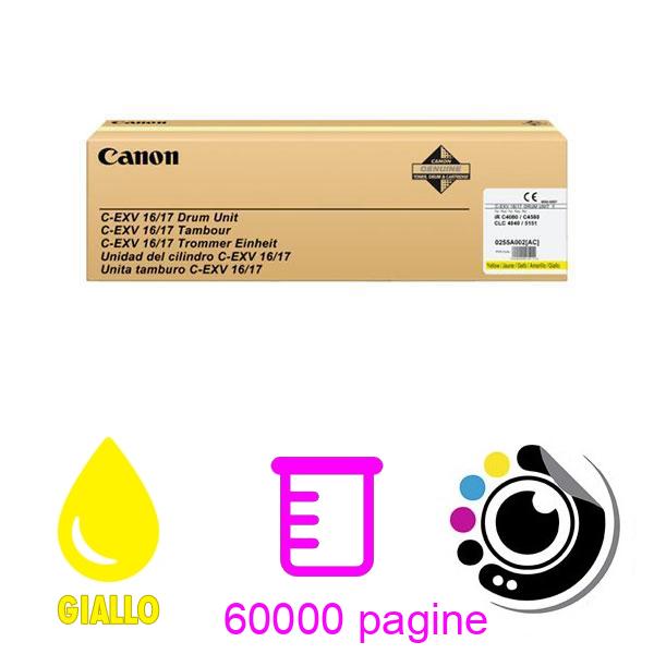 Originale Tamburo Canon C-EXV 16 / 17 Giallo 0255B002AA