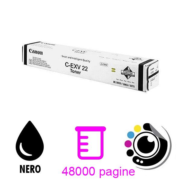 Toner Originale Canon C-EXV22 Nero 1872B002