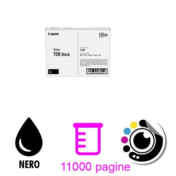 Originale Toner canon T08 Nero 1238