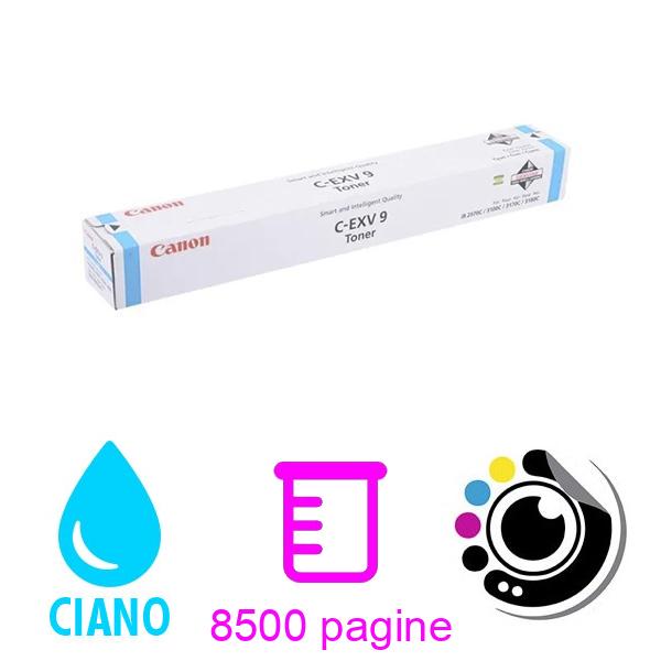 Originale Toner Canon CEXV9 Cyan 8641A002