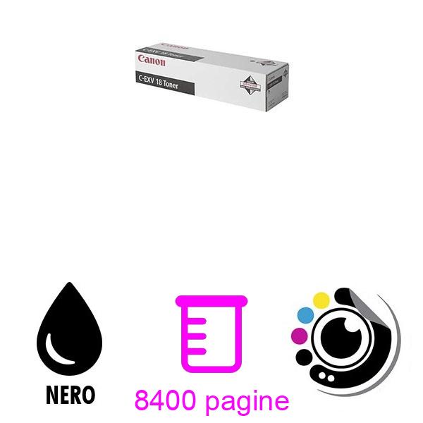 Originale Toner Canon CEXV 18 Nero