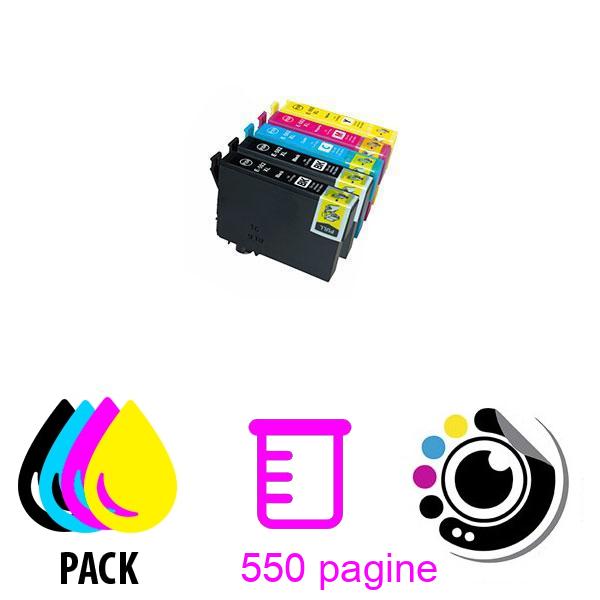 Pacco da 5 Cartucce Compatibili Epson 502XL