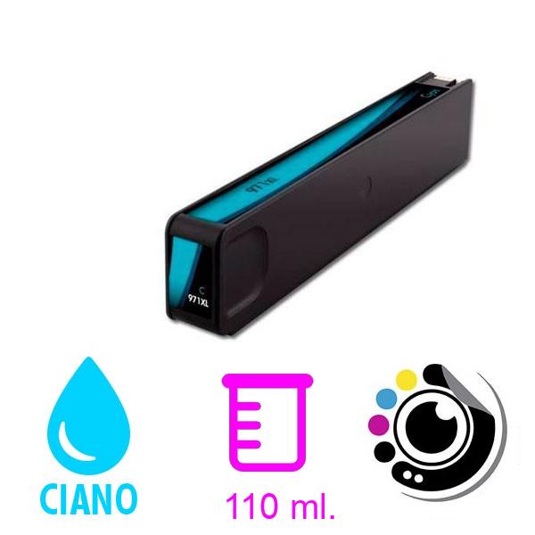 Compatibile Cartuccia HP 971XL V.5 Ciano CN626AE / CN622AE