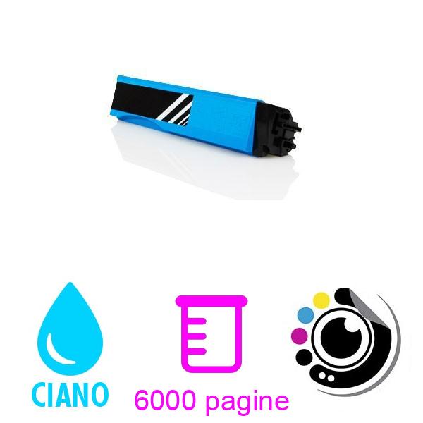Toner compatibile Kyocera TK550 Ciano 1T02HMCEU0 TK-550