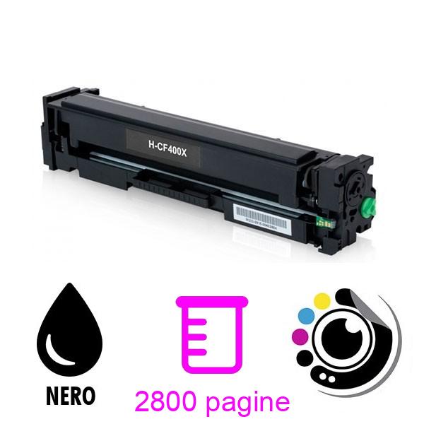 Toner compatibile HP CF400X / CF400A Nero 201X / 201A
