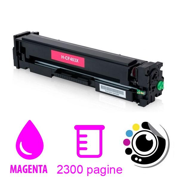Toner compatibile HP CF403X / CF403A Magenta 201X / 201A