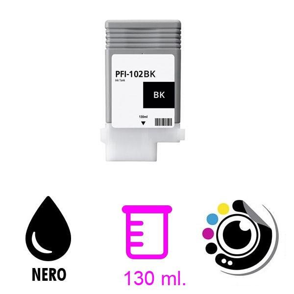 Compatibile Cartuccia Canon PFI-102BK Nero 0895B001