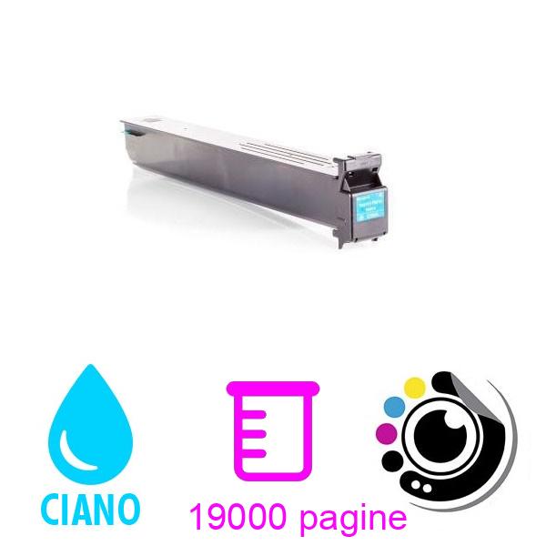Toner compatibile Konica Minolta Bizhub C203 / C253 / MagiColoree 8650 Ciano A0D7452 / TN-213C / TN213