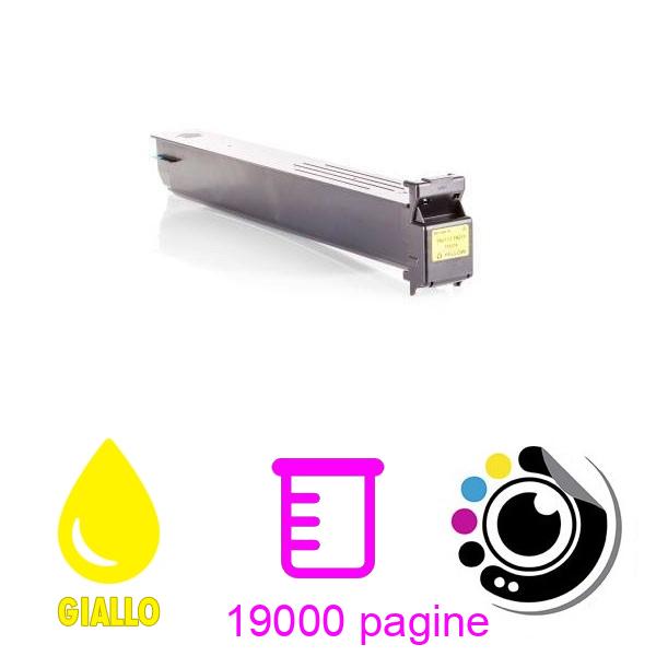 Toner compatibile Konica Minolta Bizhub C203 / C253 / MagiColoree 8650 Giallo A0D7252 / TN-213Y / TN213
