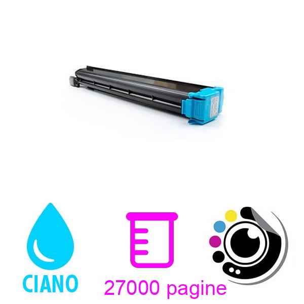 Toner compatibile Konica Minolta Bizhub C451 / C550 / C650 Ciano A070450 / TN-611C / TN611