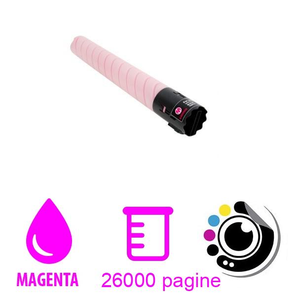 Toner compatibile Konica Minolta Bizhub C258 / C308 / C368 Magenta A8DA350 / TN-324M / TN324