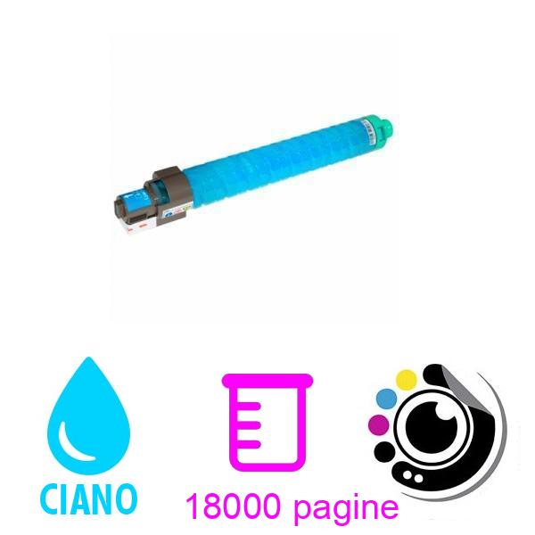 Compatibile Toner Ricoh Aficio MP-C4000 / MP-C5000 / MP-C4501 / MP-C5501 Ciano 842051 / 841459 / 841163