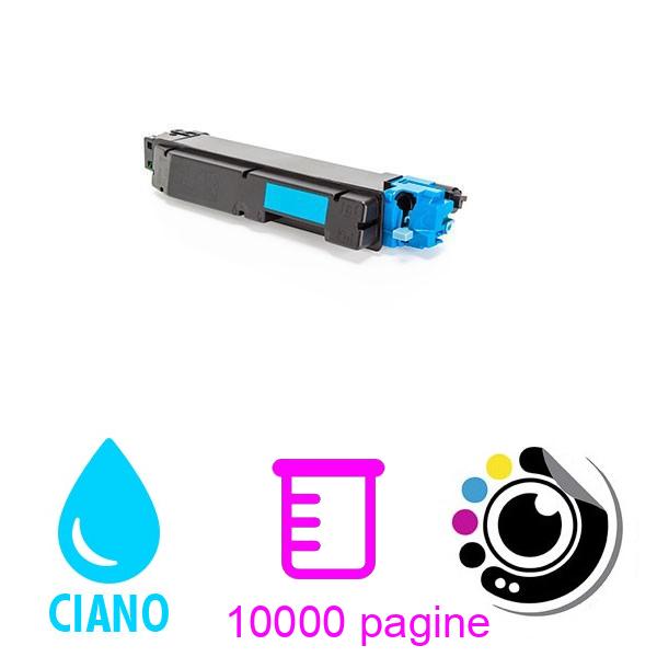 Toner compatibile Kyocera TK5150 Ciano 1T02NSCNL0 TK-5150 per Ecosys M6035, M6535, P6035