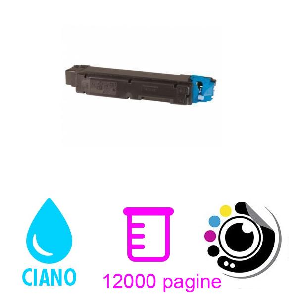 Toner compatibile Kyocera TK5160 Ciano 1T02NTCNL0TK-5160 per Ecosys P7040cdn