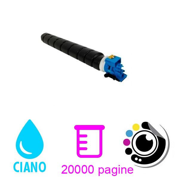 Toner compatibile Kyocera TK8525 Ciano 1T02RMCNL0 / TK-8525C per Kyocera TASKalfa 4052ci, 4053ci
