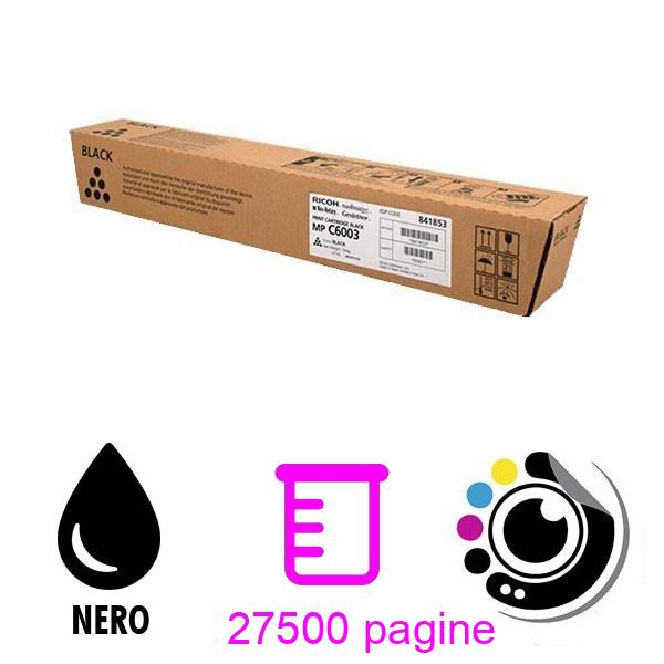 Toner Originale Ricoh Aficio MP-C4503 / 5503 / 6003 - 841853 Nero