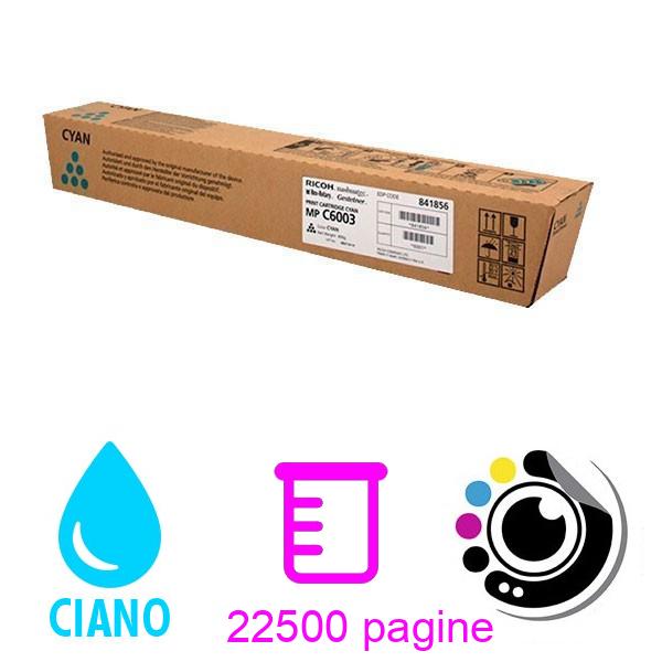 Toner Originale Ricoh MP-C4503 / 5503 / 6003 - 841856 Ciano