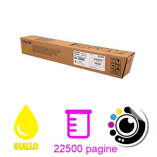 Toner Originale Ricoh Aficio MP-C4503 / 5503 / 6003 - 841854 Giallo