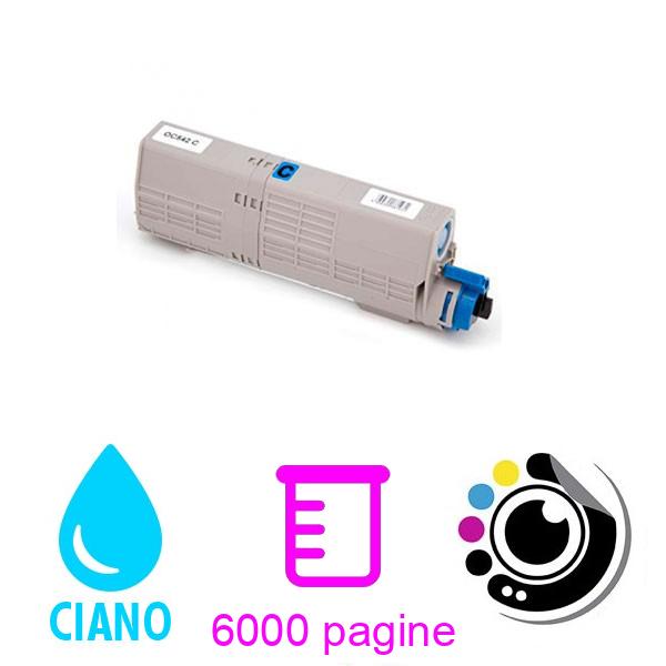 Toner compatibile OKI C532 / C542 / MC573 / MC563 Ciano 46490607 / 46490403