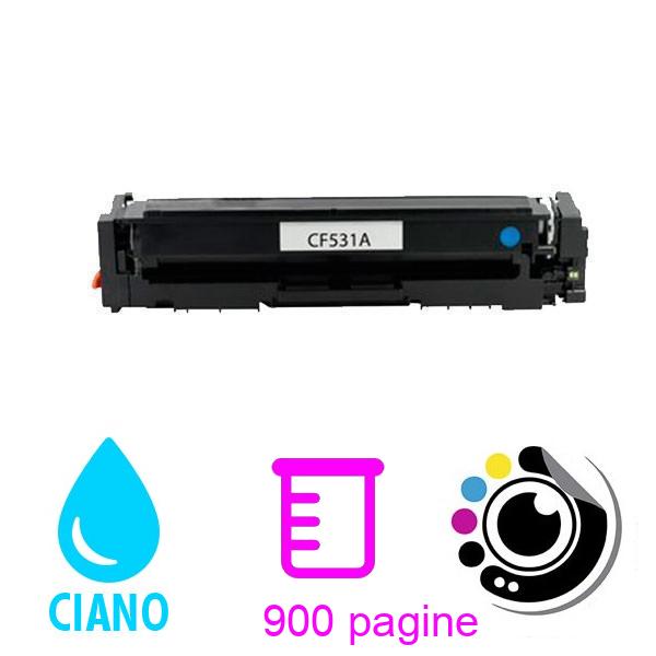 Toner compatibile HP CF531A / 205A Ciano per HP Colore LaserJet Pro M154, MFP M180, MFP M181