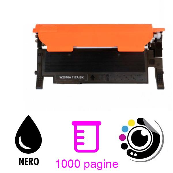 Compatibile Toner HP W2070A / 117A Nero con Chip