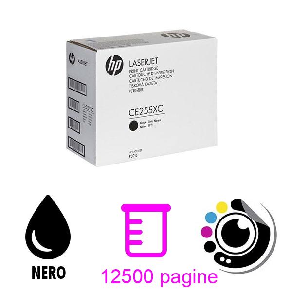 Toner Originale HP CE255XC Nero 55X