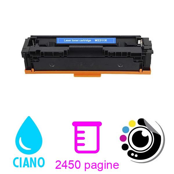 Compatibile Toner HP W2211X Cyan 207X Con Chip