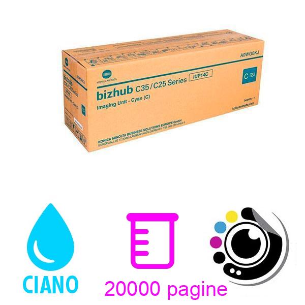 Originale Tamburo Konica Minolta Bizhub C 25 / C 35 Ciano IUP14C - A0WG0KJ
