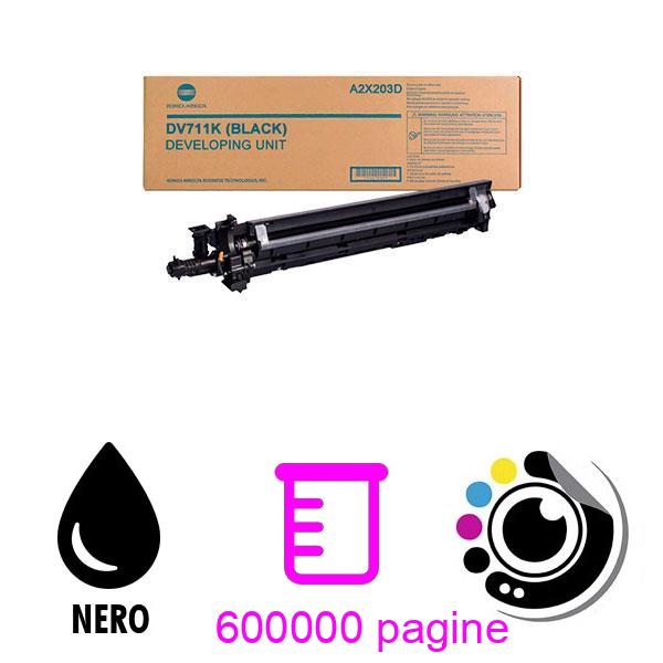 Originale Konica Minolta DV-711K Nero ( DV711K ) ( A2X203D )