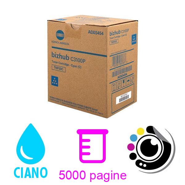 Toner Originale Konica Minolta TNP50 Ciano A0X5454