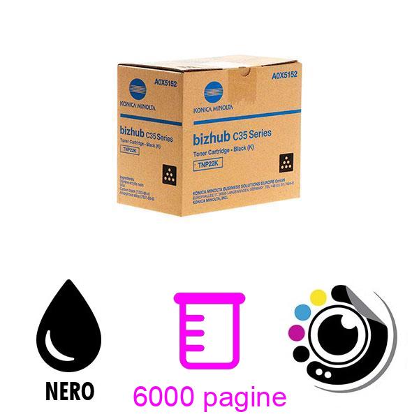 Toner Originale Konica-Minolta TNP-22 Nero (A0X5152)