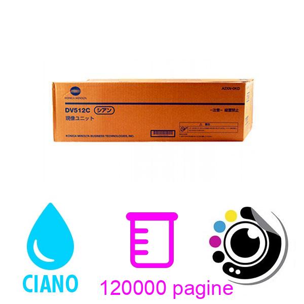 Originale Sviluppatore Konica Minolta DV512 Ciano A2XN0KD