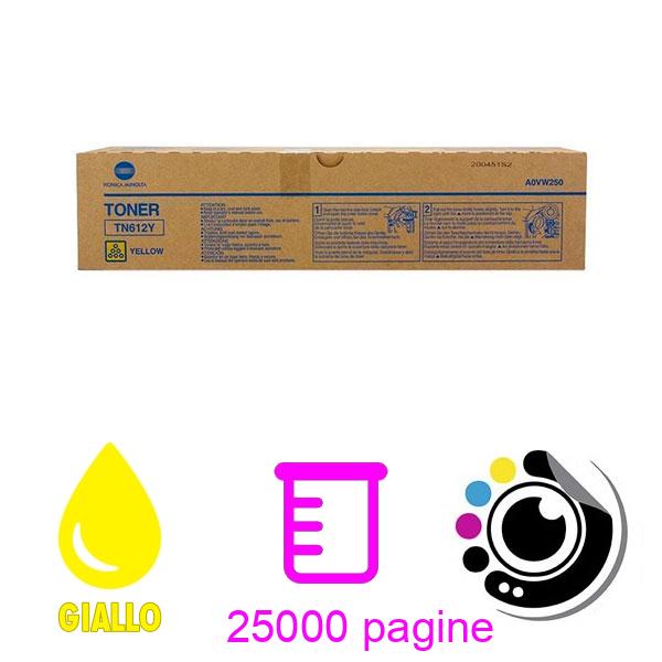 Toner Originale Konica Minolta TN612 Giallo A0VW250
