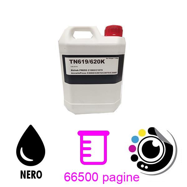 Bottiglia di polvere Konica Minolta TN619/TN620 Nero A3VX153/A3VX151