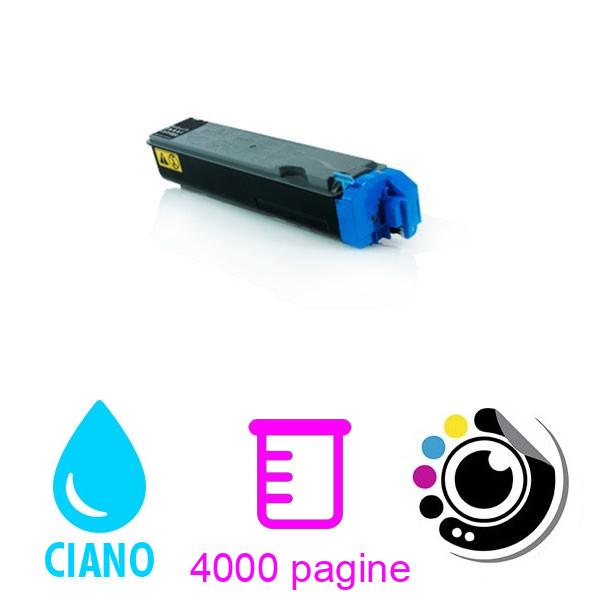 Toner compatibile Kyocera TK520 Ciano 1T02HJCEU0 TK-520