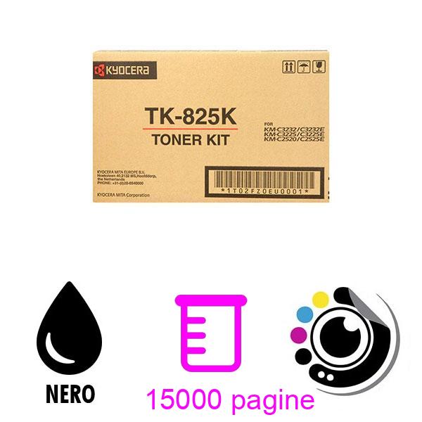 Toner Originale Kyocera TK825 Nero 1T02FZ0EU0 TK-825