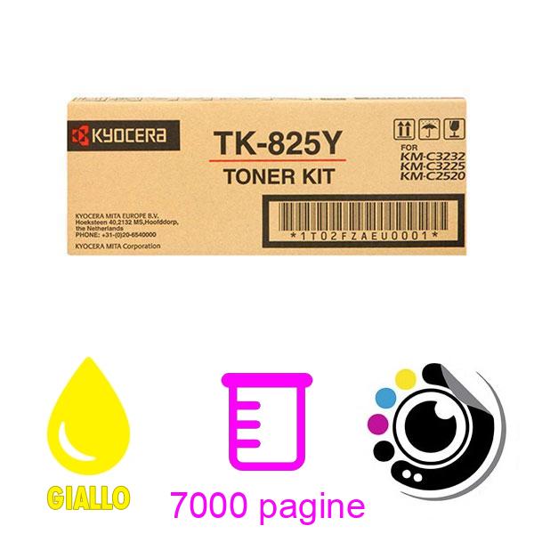 Toner Originale Kyocera TK825 Giallo 1T02FZAEU0 TK-825