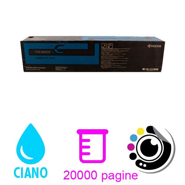 Toner Originale Kyocera TK-8505 Ciano 1T02LCCNL0