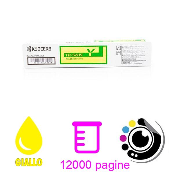 Toner Originale Kyocera TASKalfa 356 ci TK5205 Giallo 1T02R5ANL0
