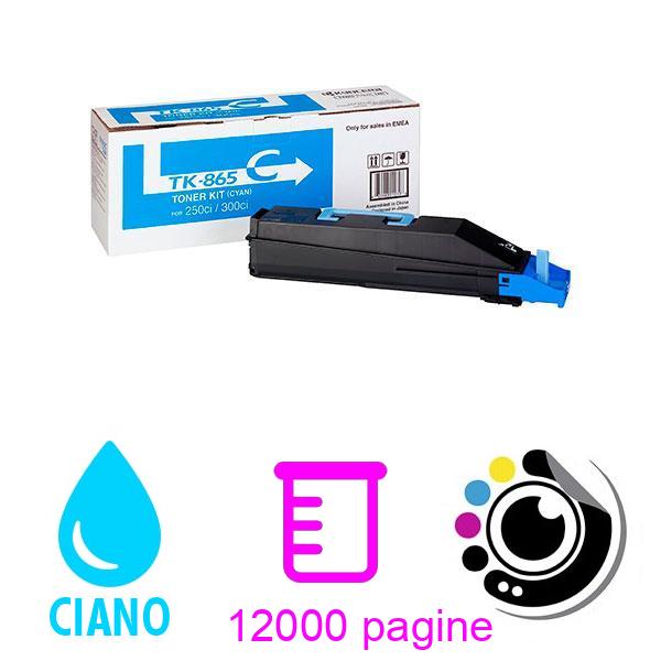 Toner Originale Kyocera TK-865 Ciano 1T02JZCEU0