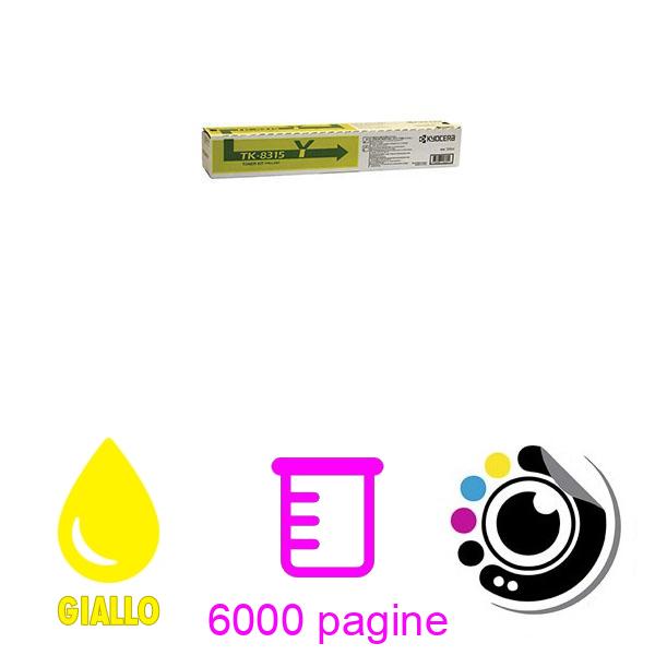 Original Toner Kyocera TK-8315 Giallo 1T02MVANL0