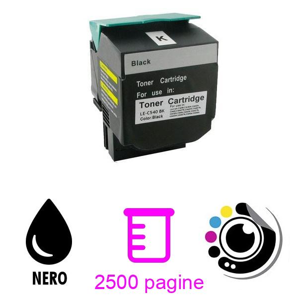 Compatibile Toner Lexmark C540N / C544DN / X544N Nero C540H1KG